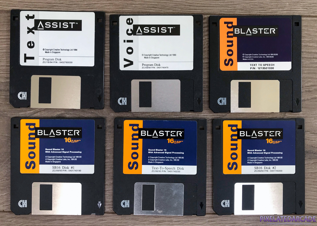 Sound Blaster 16 Photo: Sound Blaster 16 ASP sound card - Disks