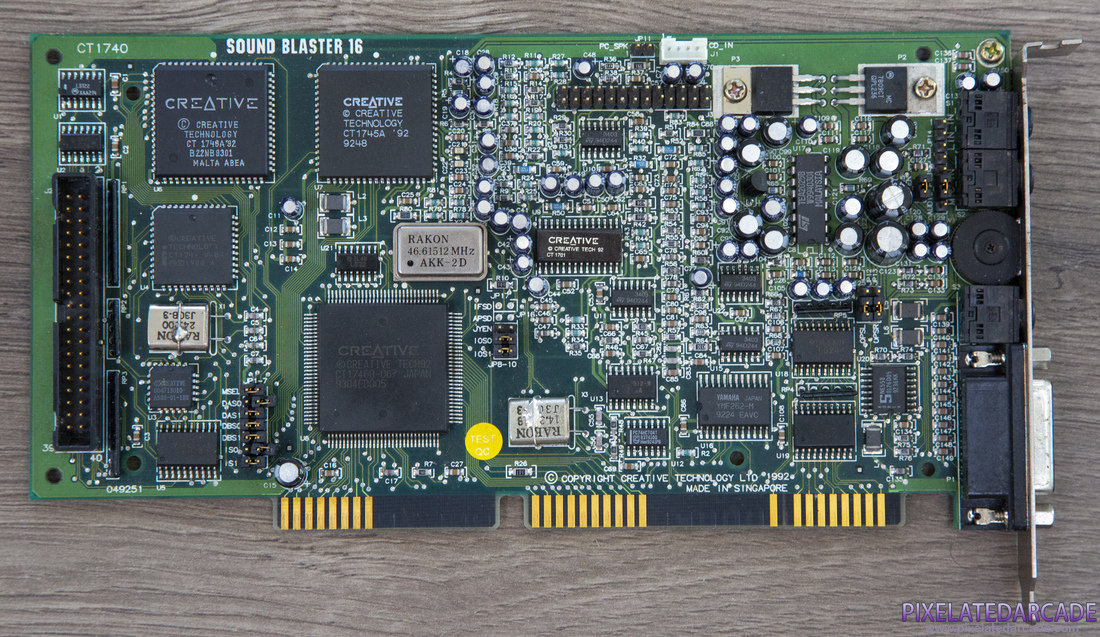 Sound Blaster 16 Photo: Sound Blaster 16 ASP sound card - Front