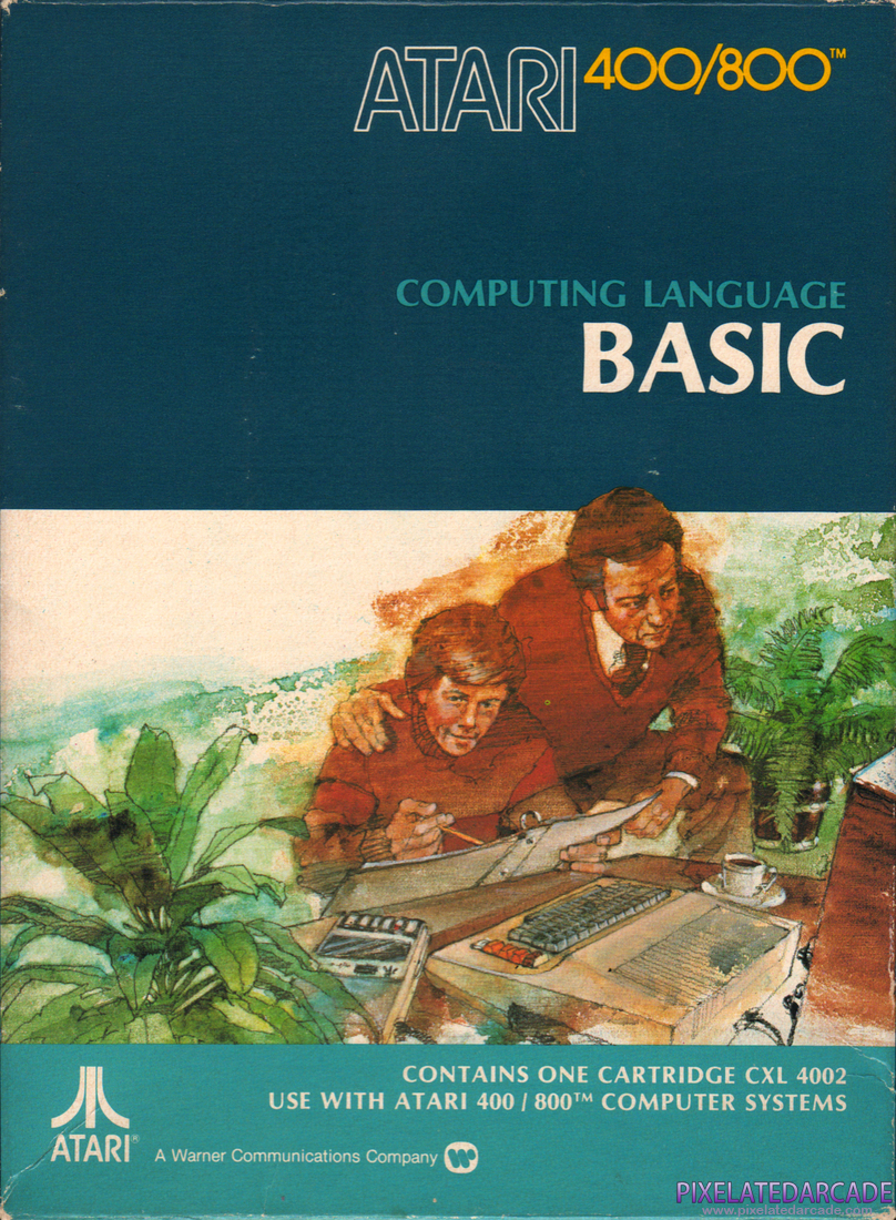 Requires Atari BASIC Photo: Atari Cartridge BASIC - Box Front