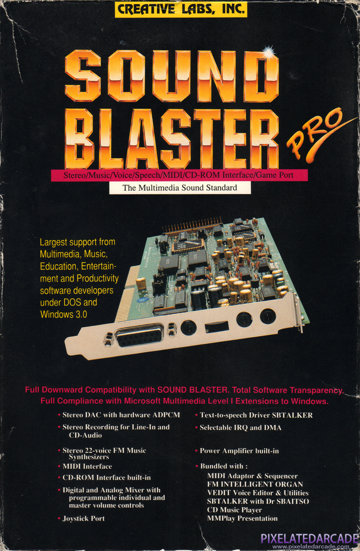 Sound Blaster Pro Photo: Sound Blaster Pro 1 - Box front