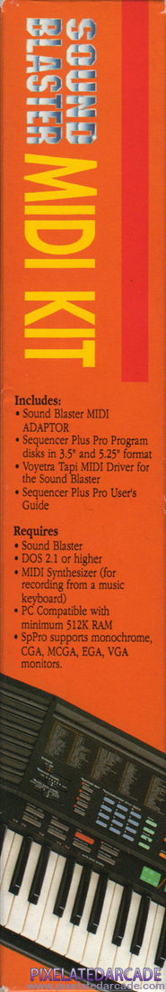 Sound Blaster Pro Photo: Sound Blaster MIDI Kit - Box left side
