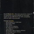 Sound Blaster Pro 1 - Box right side
