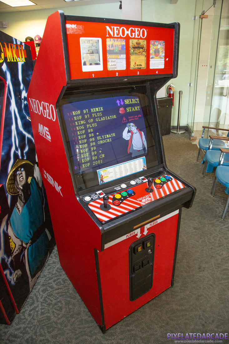 SNK Neo Geo MVS Photo: Neo Geo MVS arcade cabinet