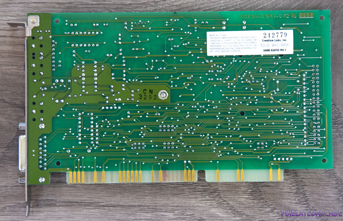 Sound Blaster Pro Photo: Sound Blaster Pro 2 sound card - Back