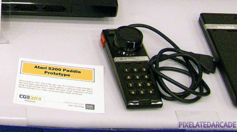 Paddles Photo: Atari 5200 paddle prototype on display at Classic Gaming Expo 2004