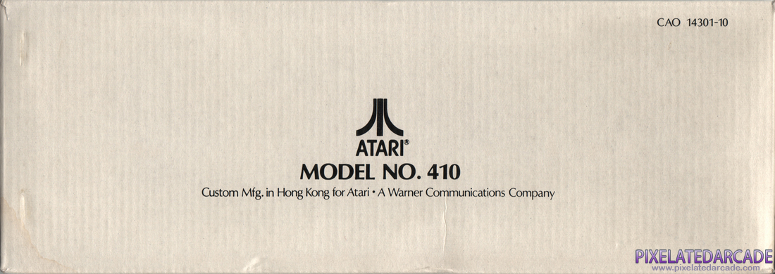 Cassette Tape Photo: Atari 410 Program Recorder - Inner Box Side
