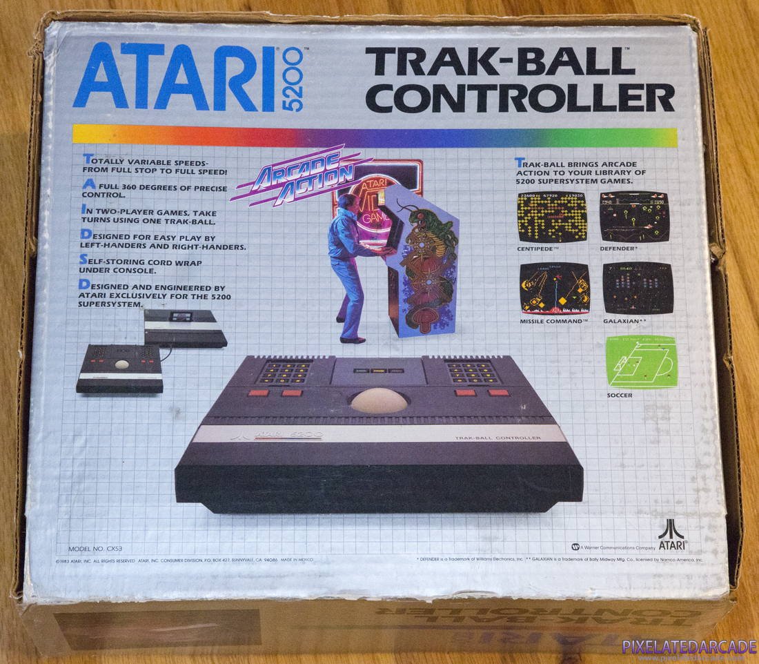 Trak-Ball Controller Photo: Atari 5200 Trak-Ball Controller - Box back