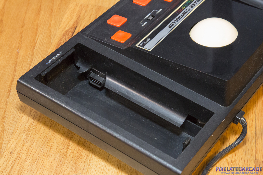 Roller Controller Photo: ColecoVision Roller Controller - Storage bay closeup