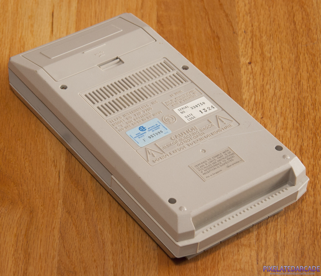 Cassette Tape Photo: Texas Instruments Program Recorder - Back