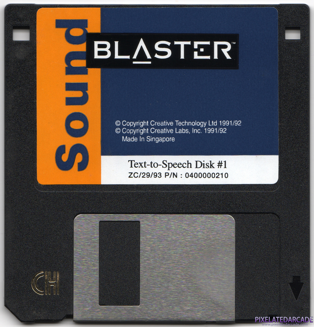 Sound Blaster Pro Photo: Sound Blaster Text-to-Speech Disk
