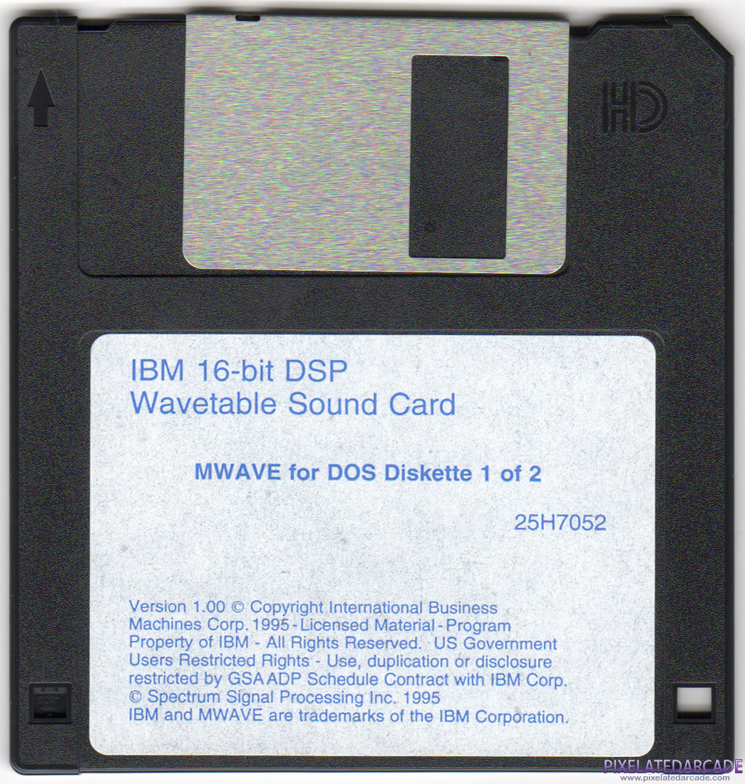 General MIDI Photo: MWAVE for DOS - Disk 1 of 2