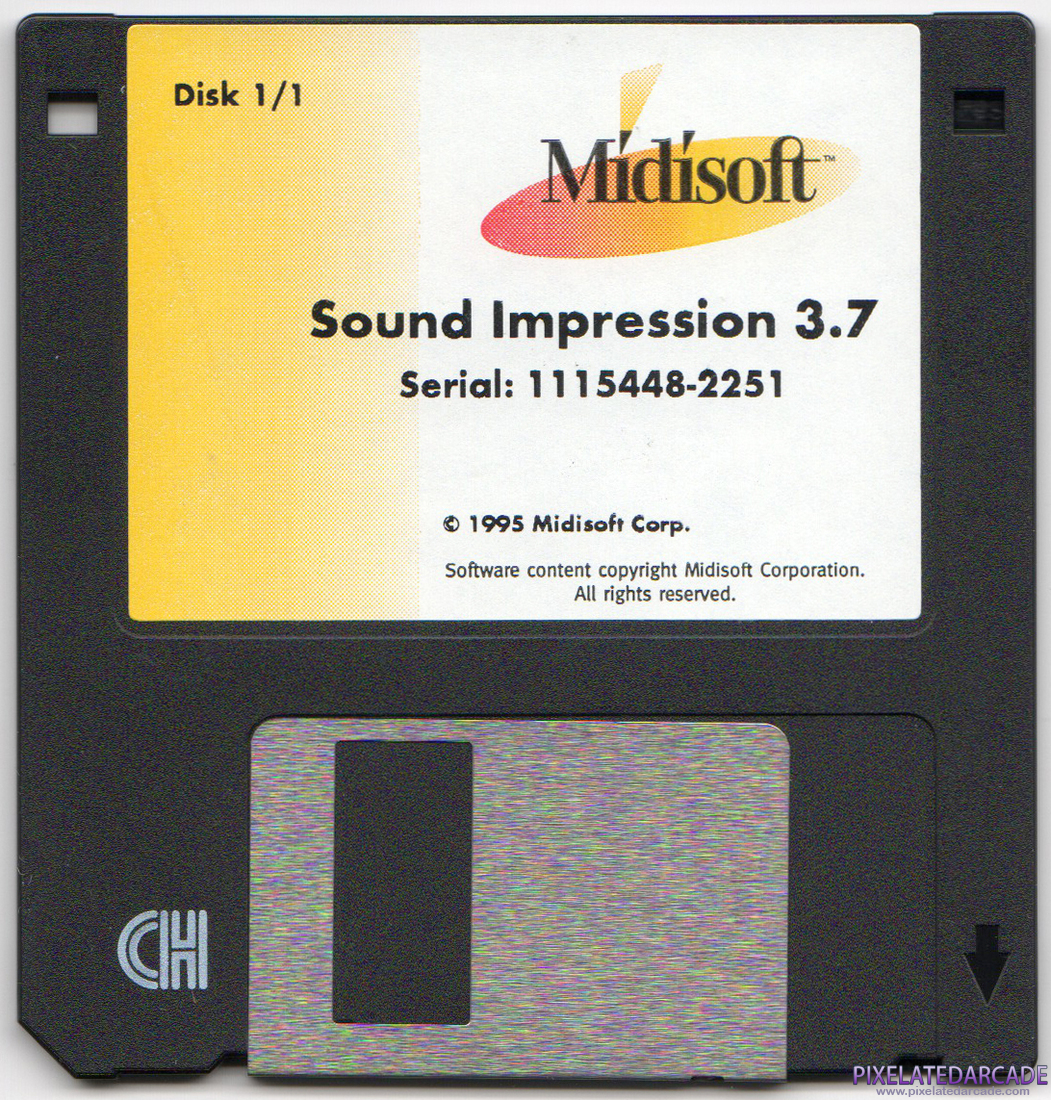 General MIDI Photo: Midisoft Sound Impression 3.7 Software disk
