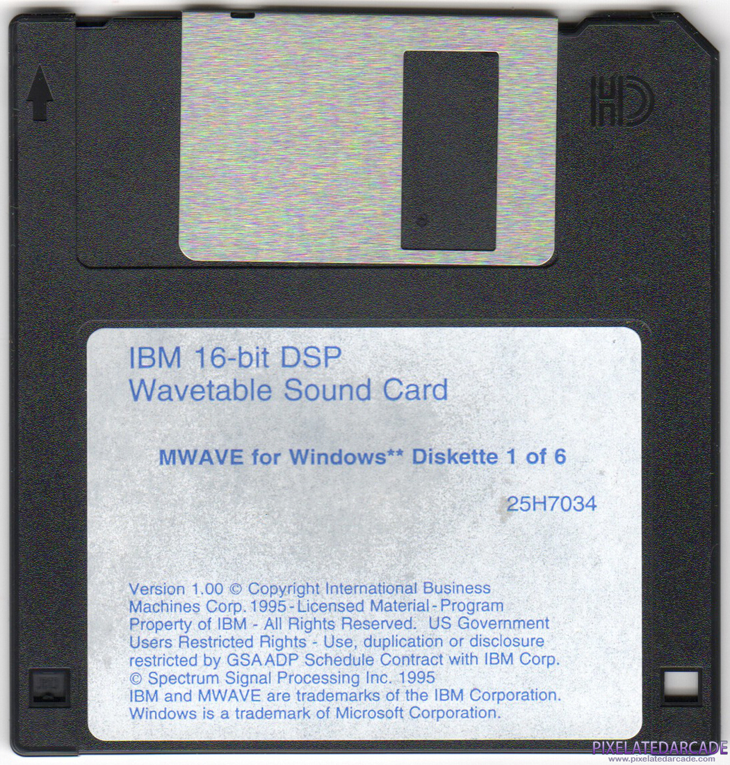 General MIDI Photo: MWAVE for Windows - Disk 1 of 6