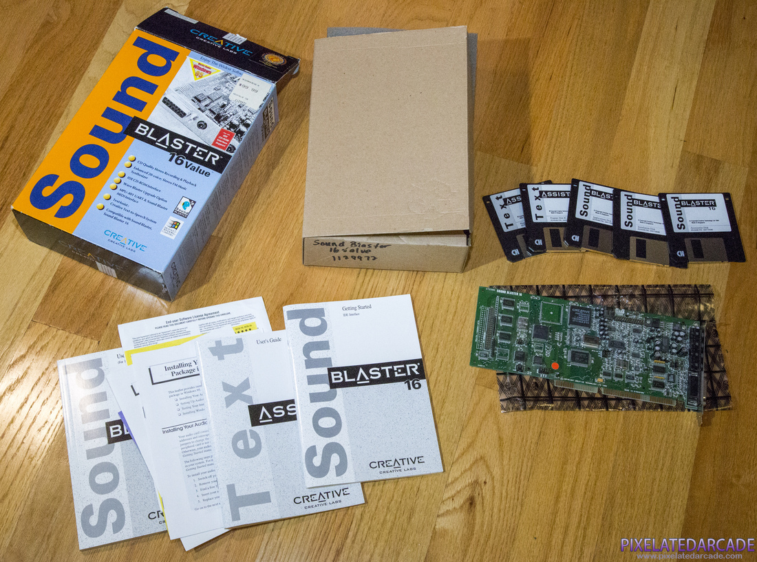 Sound Blaster 16 Photo: Sound Blaster 16 Value Box and Contents