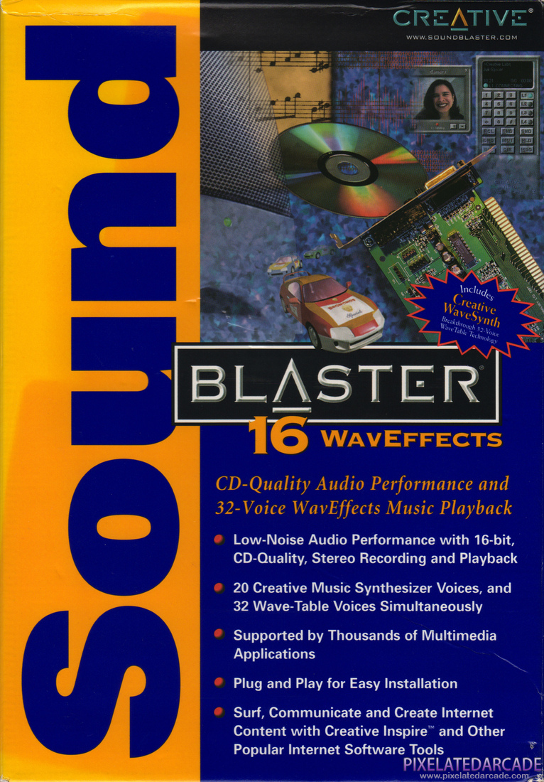 Sound Blaster 16 Photo: Sound Blaster 16 WavEffects - Box Front