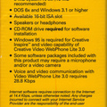 Sound Blaster 16 WavEffects - Box Left Side