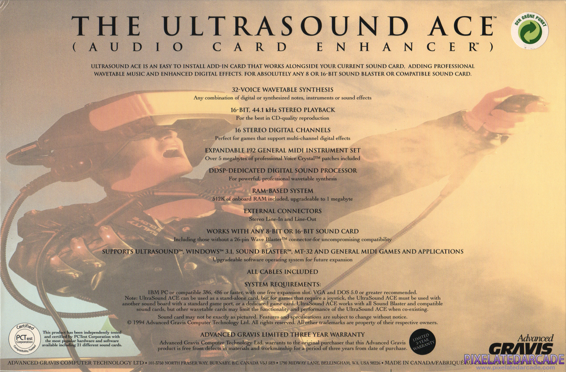 Gravis Ultrasound / ACE Photo: Gravis Ultrasound ACE - Box Top Flap