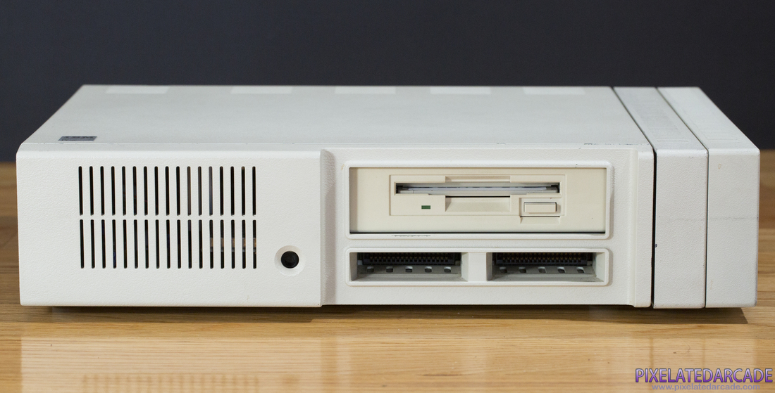 3.5" Disk Photo: IBM PCjr retrofitted with a 3.5" disk drive