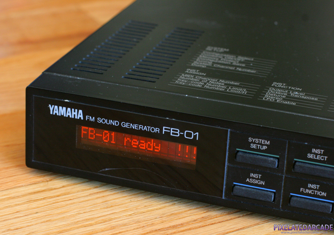 Yamaha FB-01 FM Sound Generator Photo: Yamaha FB-01 FM Sound Generator lcd display