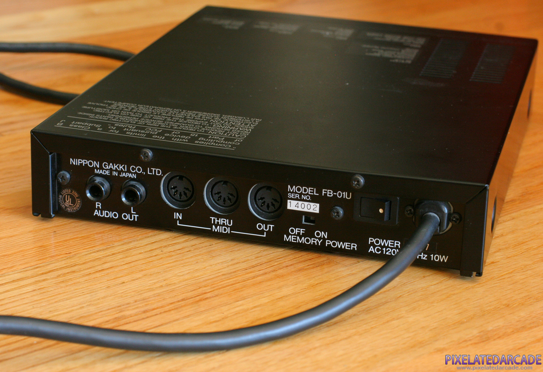 Yamaha FB-01 FM Sound Generator Photo: Yamaha FB-01 FM Sound Generator back panel