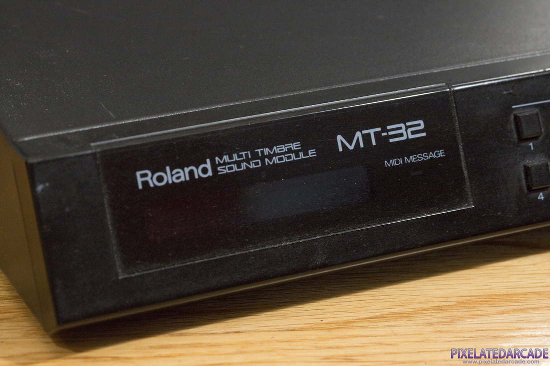 Roland MT-32 Photo: Roland MT-32 LCD display panel