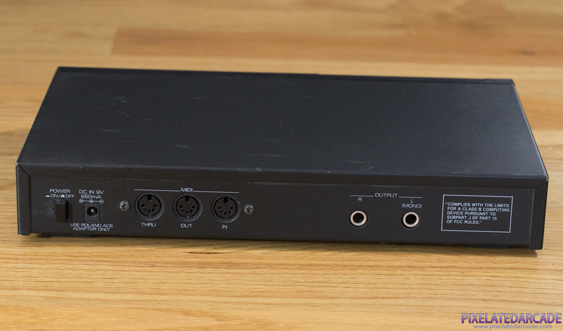 Roland MT-32 Photo: Roland MT-32 sound module - Back