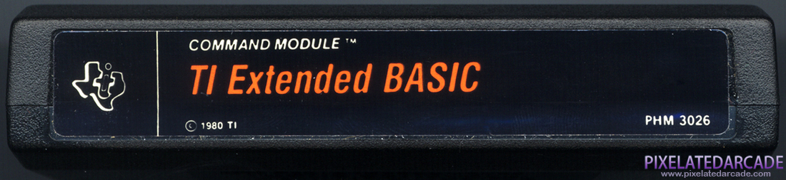 TI Extended BASIC module Photo: TI Extended BASIC module - Cartridge - Top