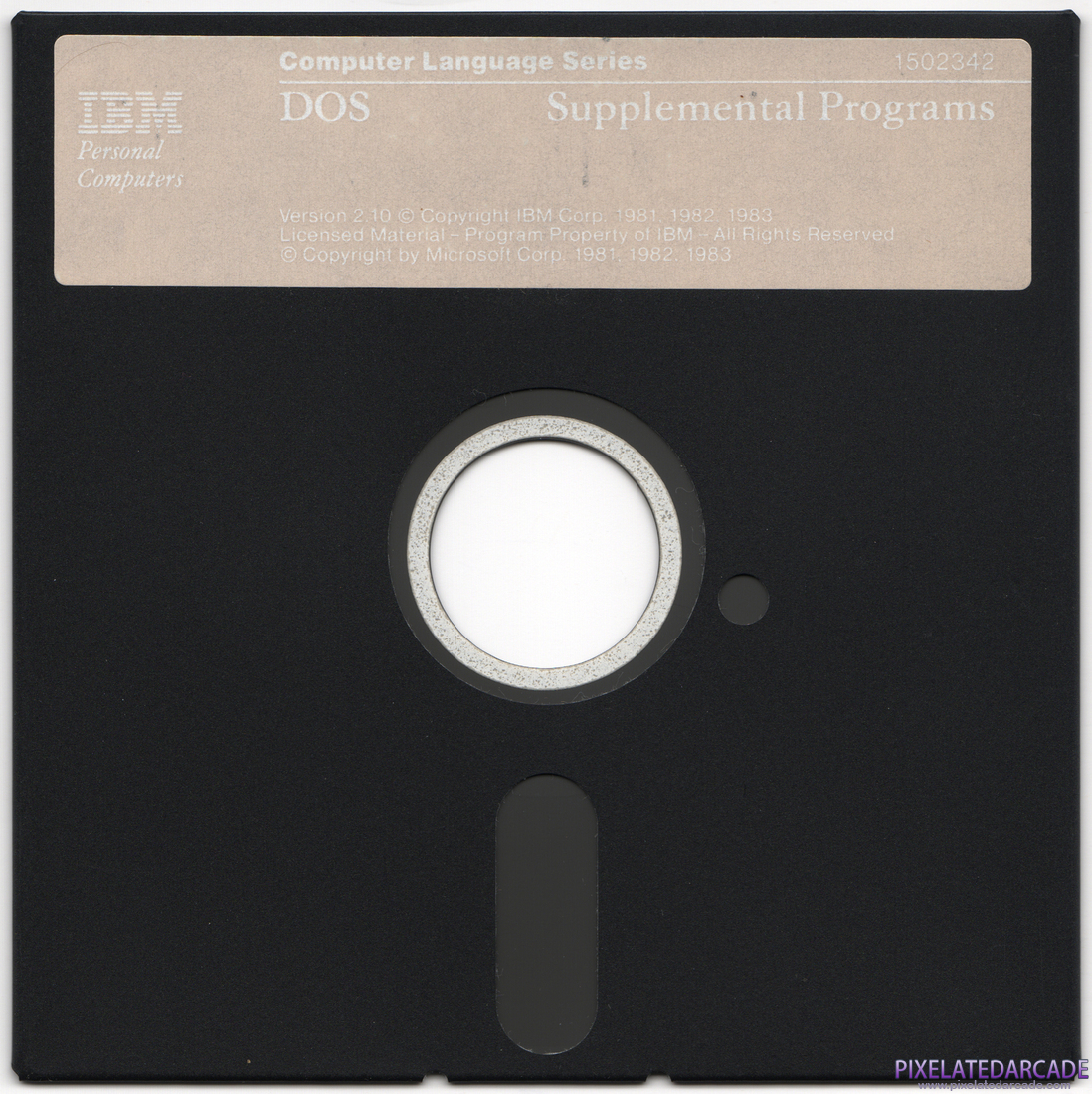 DOS 2.1 Photo: IBM DOS 2.10 - Supplemental Programs - 5.25" disk