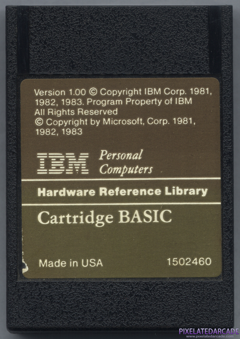BASIC Interpreter Photo: IBM PCjr Cartridge BASIC