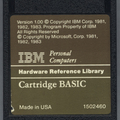 IBM PCjr Cartridge BASIC