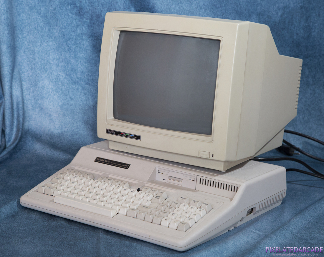 Tandy/PCjr Photo: Tandy 1000 HX computer and monitor