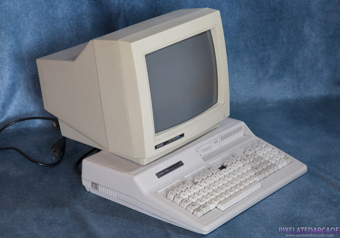 Tandy/PCjr Photo: Tandy 1000 HX computer and monitor
