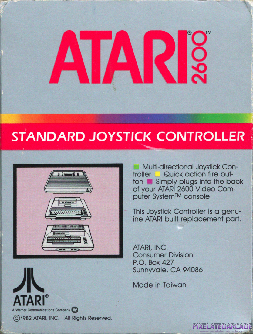 Joystick Photo: Atari 2600 Joystick - Box Back