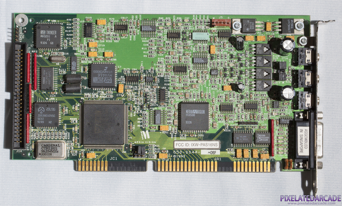 Pro Audio Spectrum 16 Photo: Pro Audio Spectrum 16 sound card - Front