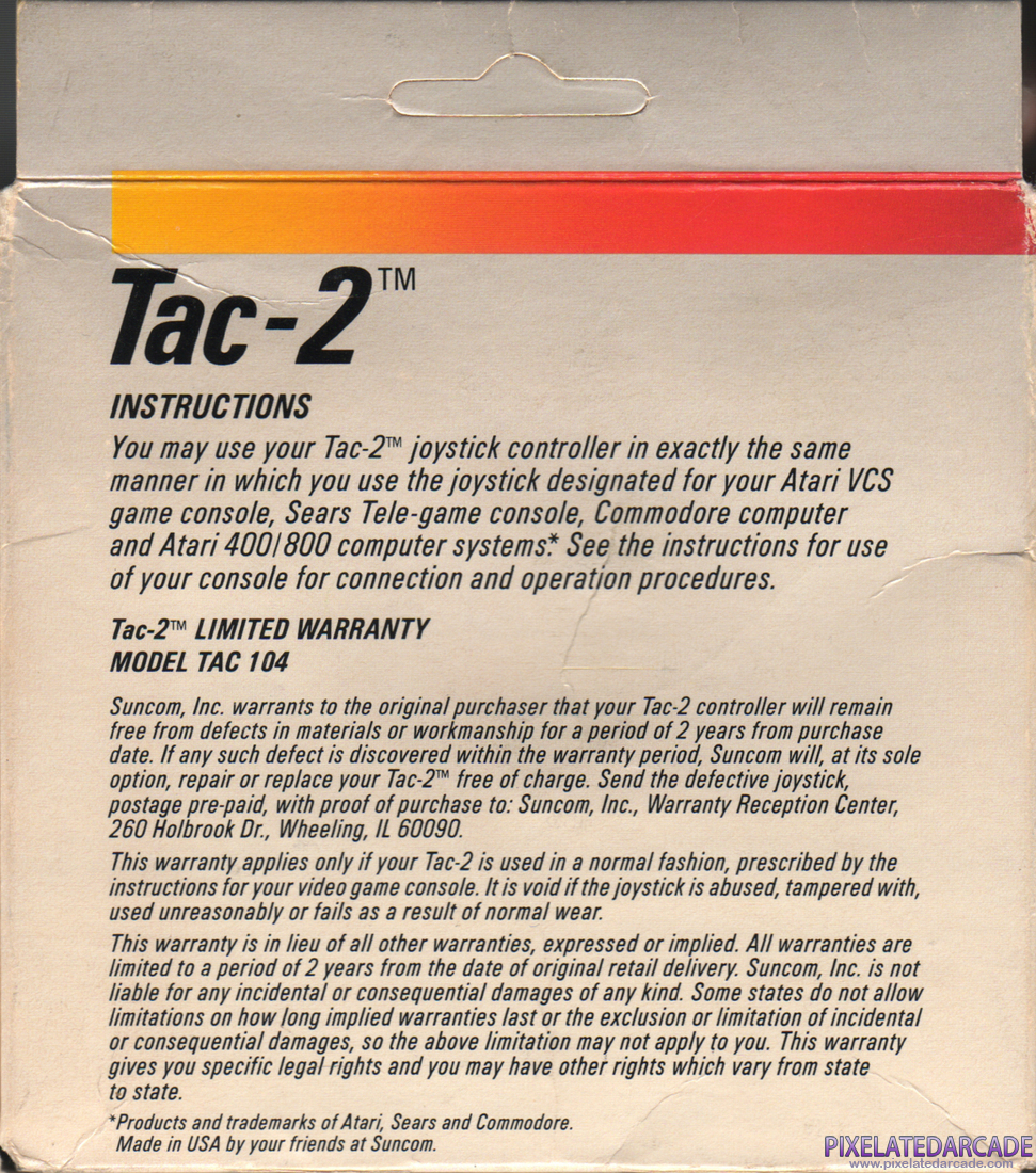 Joystick Photo: Tac-2 Joystick - Box Back