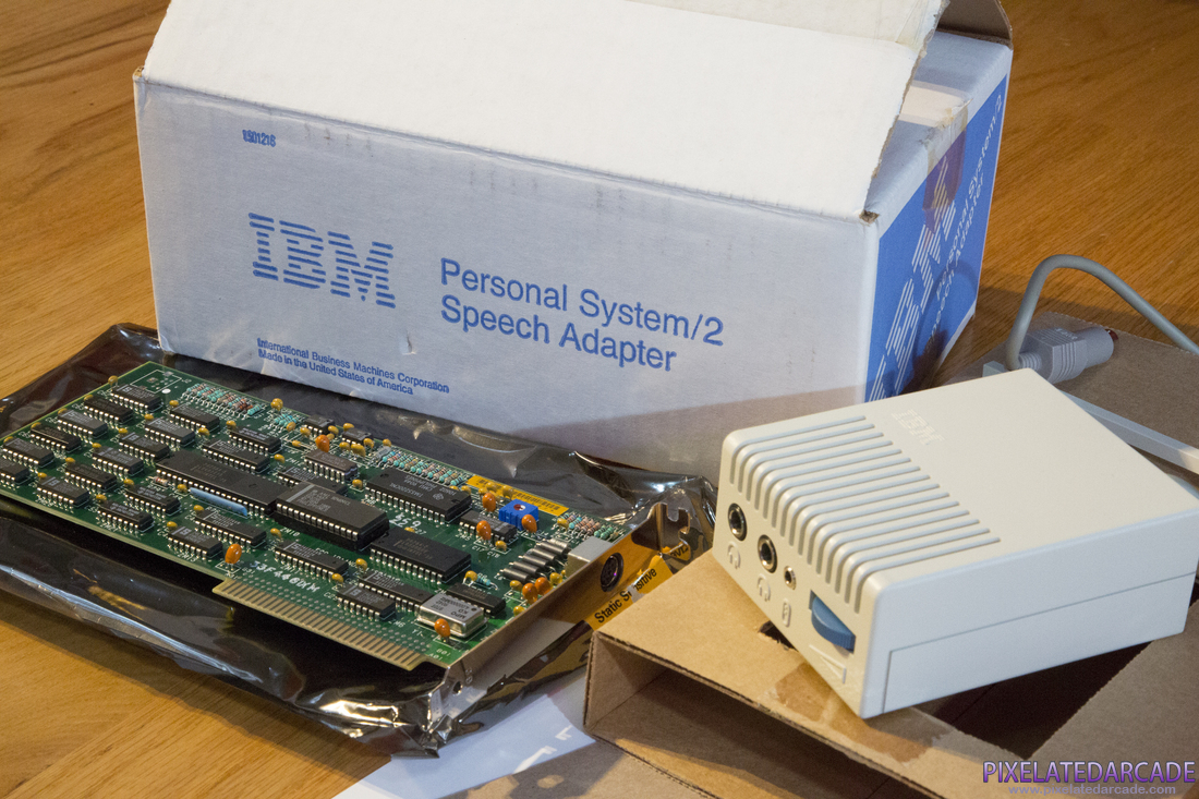 IBM PS/2 Speech Adapter Photo: IBM PS/2 Speech Adapter - Box and contents