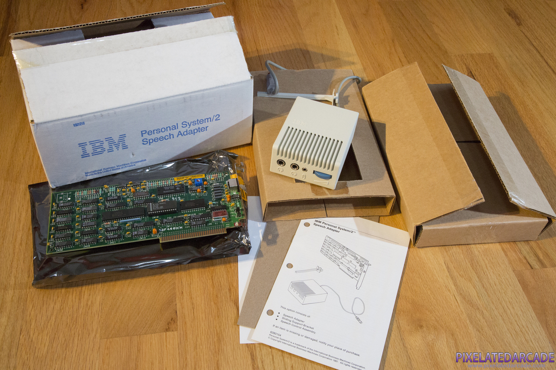 IBM PS/2 Speech Adapter Photo: IBM PS/2 Speech Adapter - Box and contents