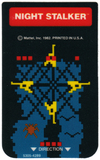 Night Stalker - Intellivision Overlay front scan