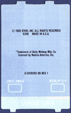 Pac-Man - Atari 5200 Overlay back scan