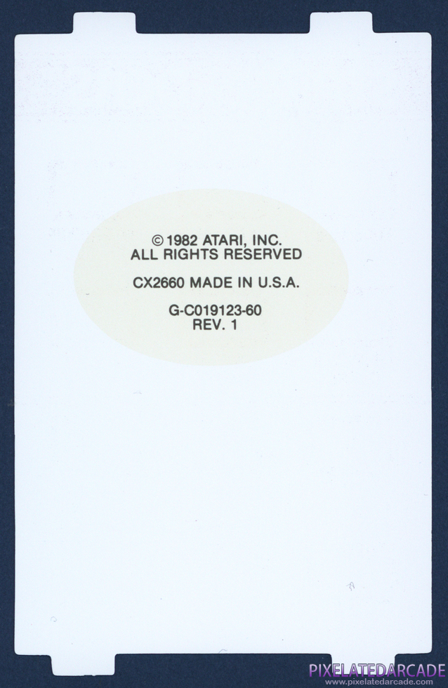 Star Raiders - Atari 2600 Overlay back