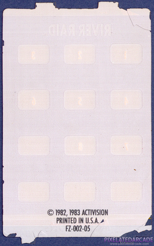 River Raid - Atari 5200 Overlay back