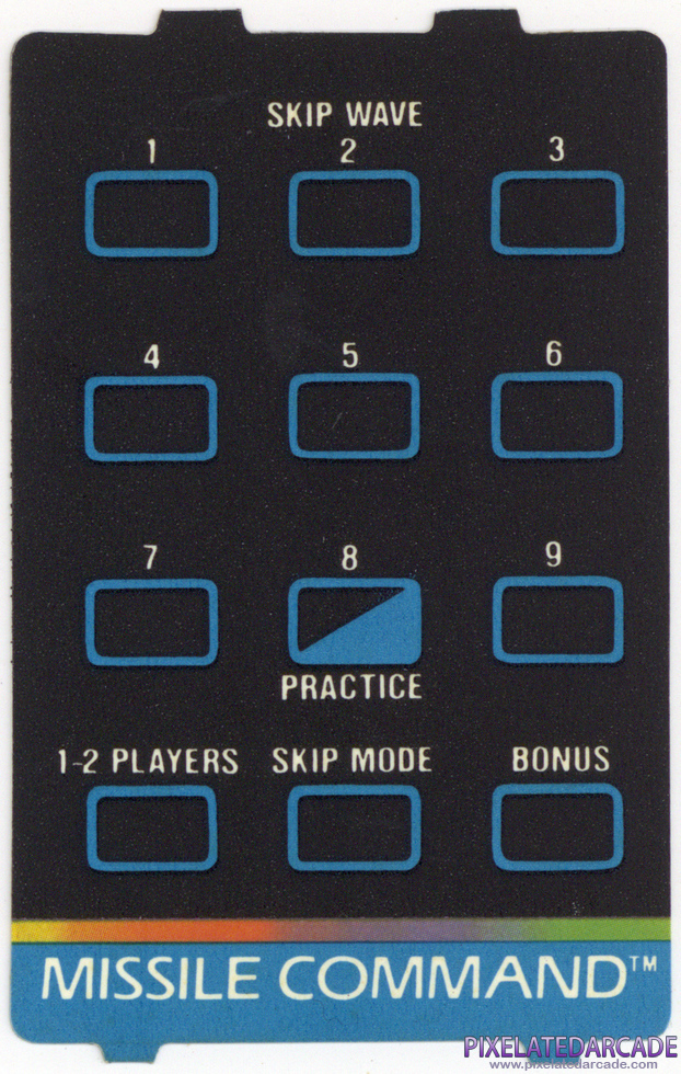 Missile Command - Atari 5200 Overlay front