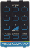 Missile Command - Atari 5200 Overlay front scan