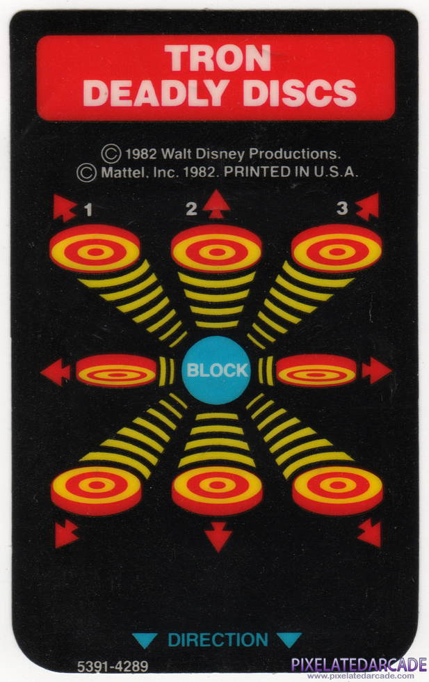 TRON: Deadly Discs - Intellivision Overlay front