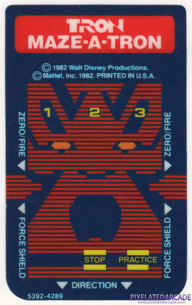 TRON: Maze-A-Tron - Intellivision Overlay front