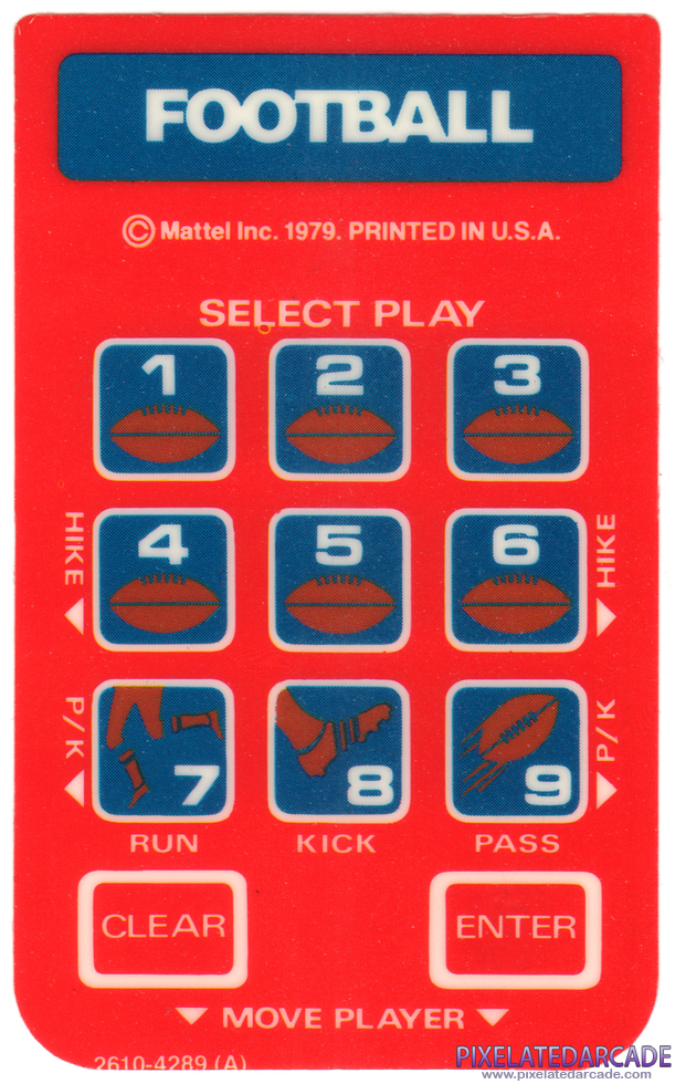 NFL Football - Intellivision Overlay front