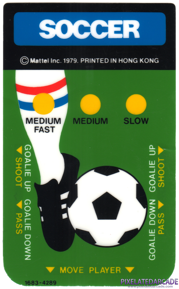 NASL Soccer - Intellivision Overlay front