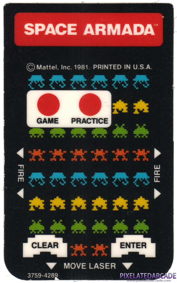 Space Armada - Intellivision Overlay front