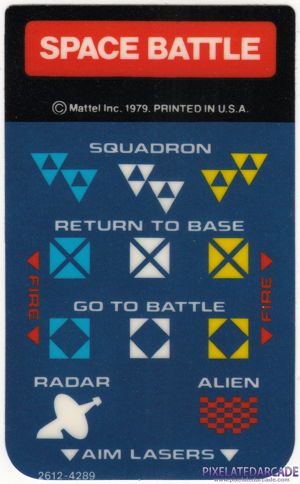 Space Battle - Intellivision Overlay front
