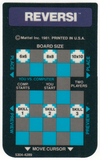 Reversi - Intellivision Overlay front scan